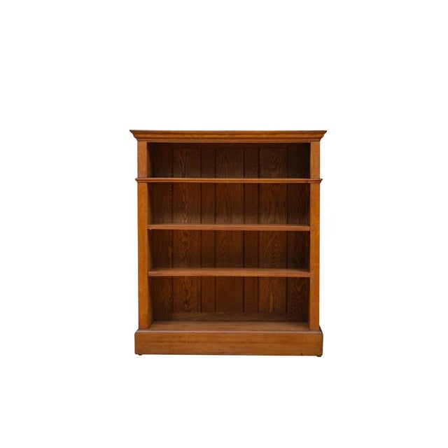 Victorian Oak Open Bookcase, 1870s For Sale - Image 12 of 13