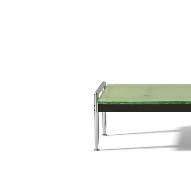 Not Yet Made - Made To Order Antonio Citterio Esosoft Coffee Table, Aluminum & Fluted Glass, Italy attributed to Antonio Citterio For Sale - Image 5 of 13
