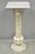 Vintage Italian Classical Carved Marble Column Form Square Top Pedestal Stand For Sale - Image 13 of 13