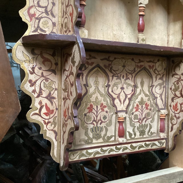Mid 20th Century Moroccan Spice Shelf in Cream For Sale In Atlanta - Image 6 of 10