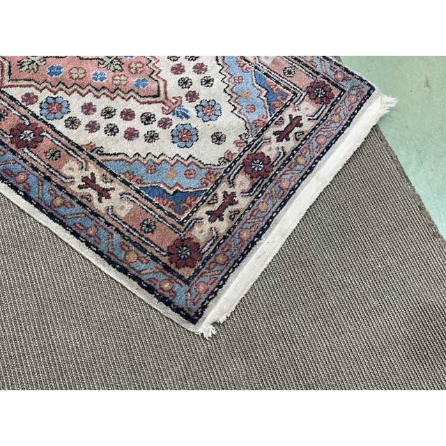 Textile Handmade Iranian Wool Rug For Sale - Image 7 of 12