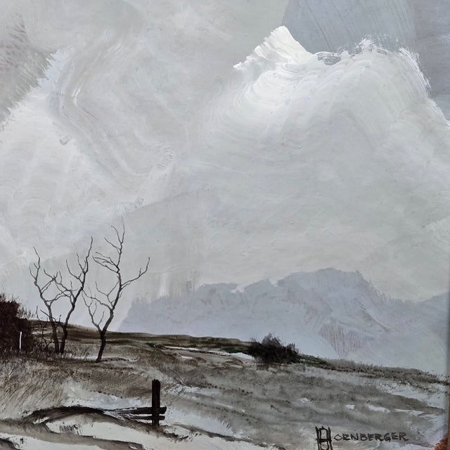 Mid 20th Century Field Landscape Painting by Don Hornberger, Framed For Sale - Image 4 of 9