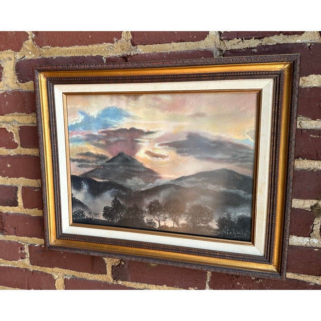 Impressionist Pastel Landscape by Perry Nichols For Sale - Image 3 of 12