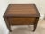 Vintage Mid Century Walnut Rectangular 2-Drawer Side Table with Straight Legs For Sale - Image 9 of 10