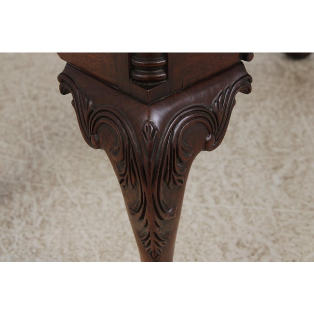Council Craftsman Chippendale Mahogany Lowboy For Sale - Image 9 of 14