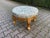 Late 20c French Louis XVI Gold Damask Bench - 1 Pc For Sale - Image 4 of 11