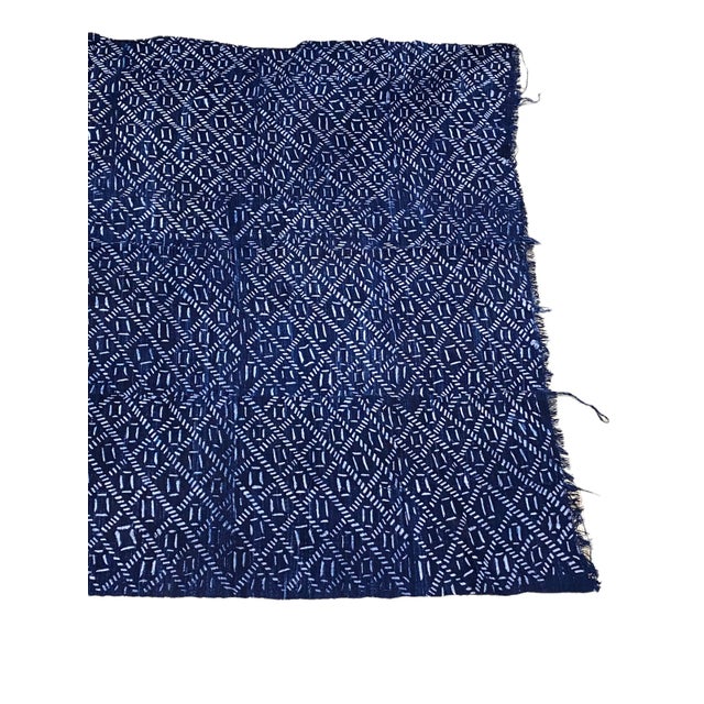 Fine Weaving Dogon Mali Indigo Mud Cloth Textile For Sale - Image 9 of 13