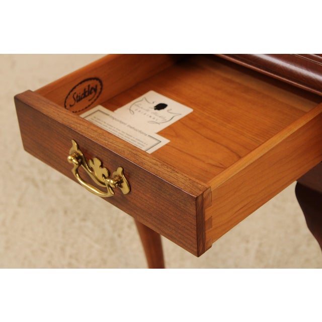 Pair Stickley Cherry Drop Lead Living Room End Tables For Sale - Image 13 of 18