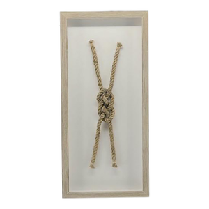 Sailors "Carreck" Knot Framed - Driftwood Framed Coastal Wall Decor
