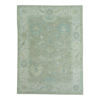 Turkish Oushak Rug 9'2" x 12'5" #19354 For Sale