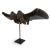 Original Sefufo 1920 wood headdress with twin bird design. Worn above head during ceremony and held with a stick and...