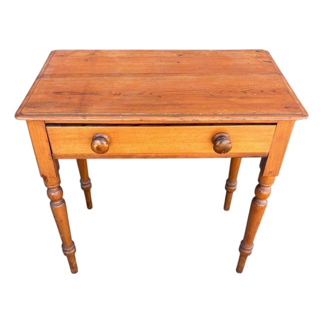 Late 19th Century Pine One Drawer Stand or Vanity For Sale