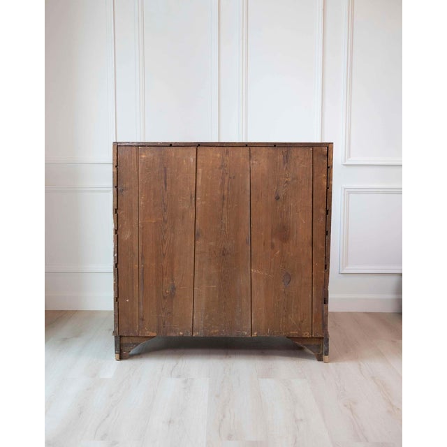 Gustavian (Swedish) 19th Century Period Gustavian Slant-Front Desk with Black Exterior and Blue Interior For Sale - Image 3 of 13