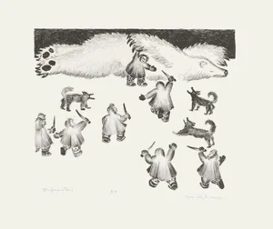 1970s "Stefan's Story (Eskimo)" Lithograph by Dale De Armond