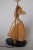 1950s Female Figural Dancer Carved Oak Table Lamp in the Style of Jascha Heifetz For Sale - Image 5 of 10