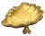 Sherle Wagner soap dish. In the form of a shell balancing on turtle feet. Elegant gold shell-shaped dish with intricate...