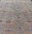 Tribal Vintage Persian Shiraz With Tribal Design in Soft Yellow, Pink, and Blue Gray 4'10 X 7'4 For Sale - Image 3 of 11