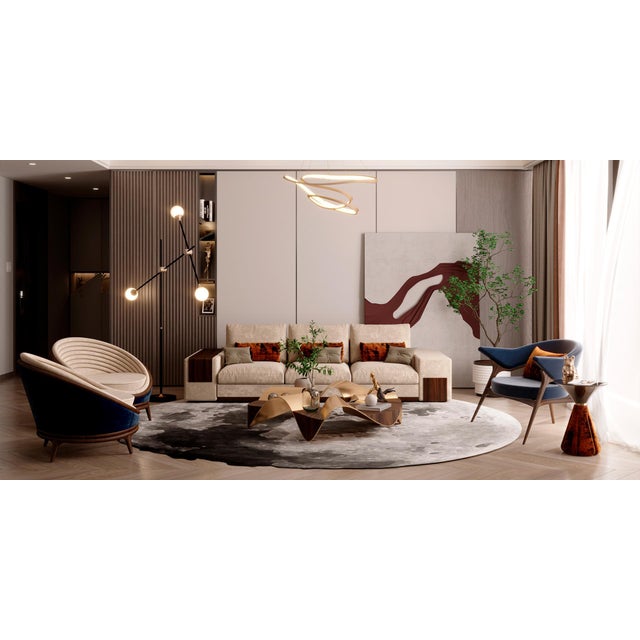 Moon 300 Rug by Alma De Luce For Sale - Image 6 of 7