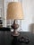 beautiful lamp in the sandstones of the brutalist era, original lampshade Base height 30cm Diameter 17cm European Plug (up...