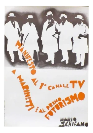 Mario Schifano, The 1st TV Channel, 1980, Paper