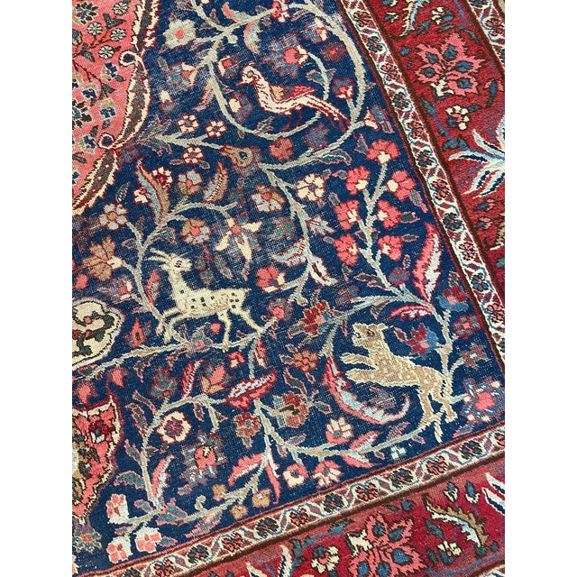 All of our antique & vintage rugs are professionally cleaned prior to being listed. Name: SENSATIONAL Arabesque Hunting...