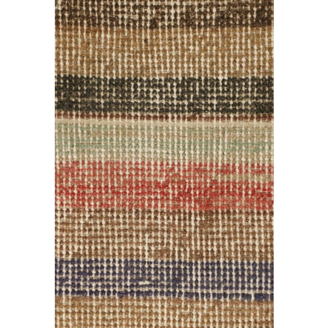 Mid-Century Modern Vintage Zeki Müren Rug in Polychromatic Geometric Stripes, From Rug & Kilim For Sale - Image 3 of 7