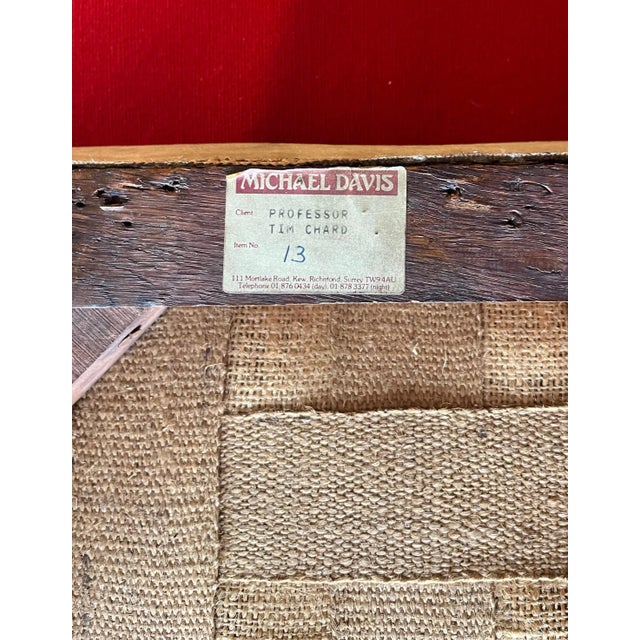 Wood Antique 19th Century Georgian Mahogany Stool With Needlework Petit Point Cover For Sale - Image 7 of 9