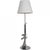 Philippe Starck chrome floor lamp with a white shade. The lamp appears in good condition with a few minor scratches on the...