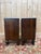 Wood Art Deco Nightstands in Exotic Wood Veneer with Marble Tops, Set of 2 For Sale - Image 7 of 9