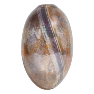 1983 Signed Art Glass Vase by Kevin Gray For Sale