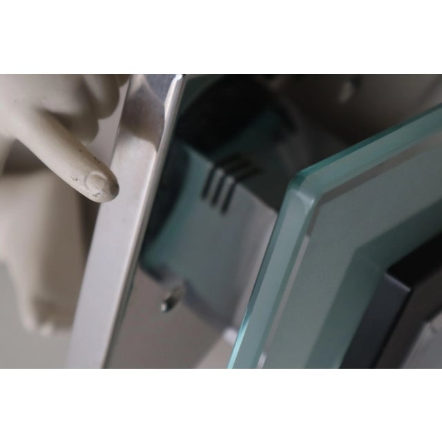 Kalmar Large Chrome & Glass Wall Lamp by J. T. Kalmar, 1990s For Sale - Image 4 of 11