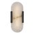 Kelly Wearstler for Visual Comfort Signature Melange 10" Elongated Sconce in Bronze with Alabaster For Sale