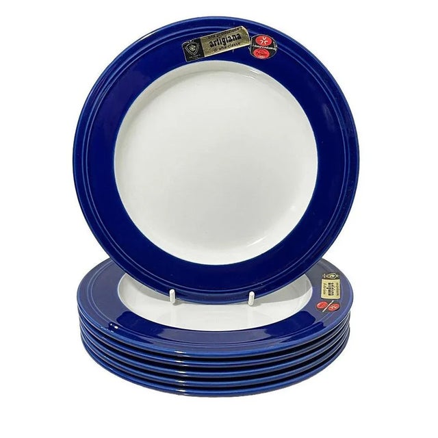 Ceramic Blue Ceramic Dinnerware by Franco Pozzi, Italy, 1964, Set of 16 For Sale - Image 7 of 10