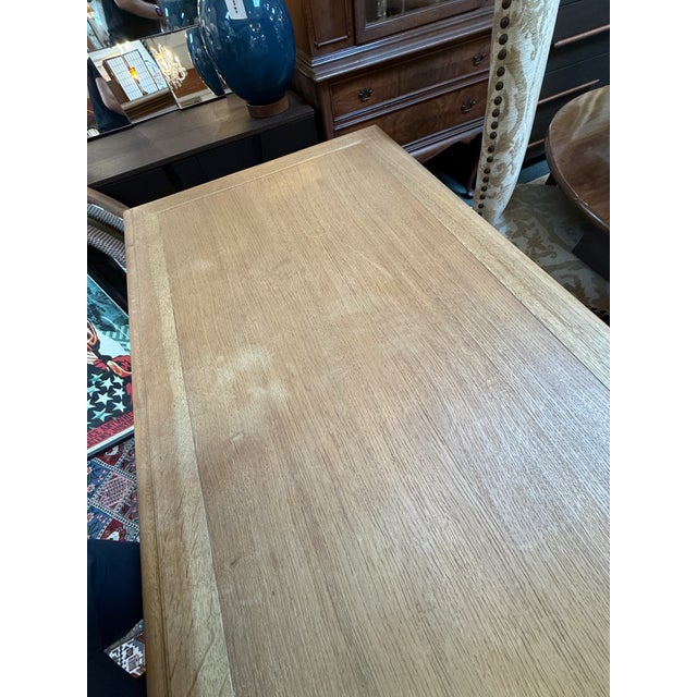 Tan Restoration Hardware French Partner's Desk For Sale - Image 8 of 12