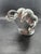 Vintage Towel Holder in the Shape of Lion Paws Made of Polished Aluminum