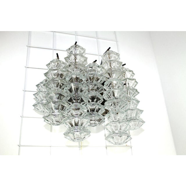 Large Chrome Pagoda Sconces by J. T. Kalmar, 1960s, Set of 2 For Sale - Image 12 of 18