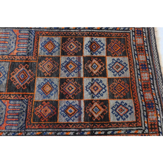 1930s Vintage Double Knotted Wool Prayer Rug For Sale - Image 11 of 11