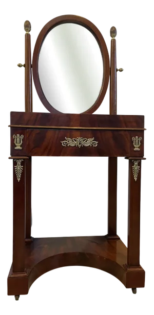 Empire Mahogany Dressing Table, 1880