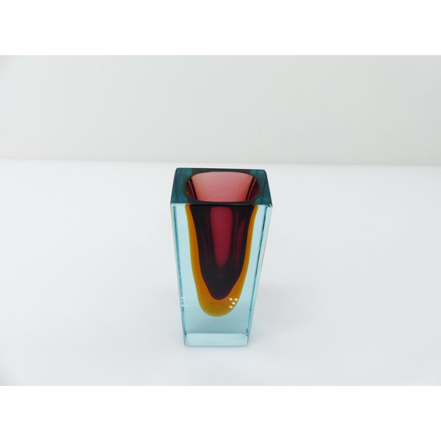 1960s Seguso Vetri d'Arte Submerged Vase, Murano, 1960s For Sale - Image 5 of 9