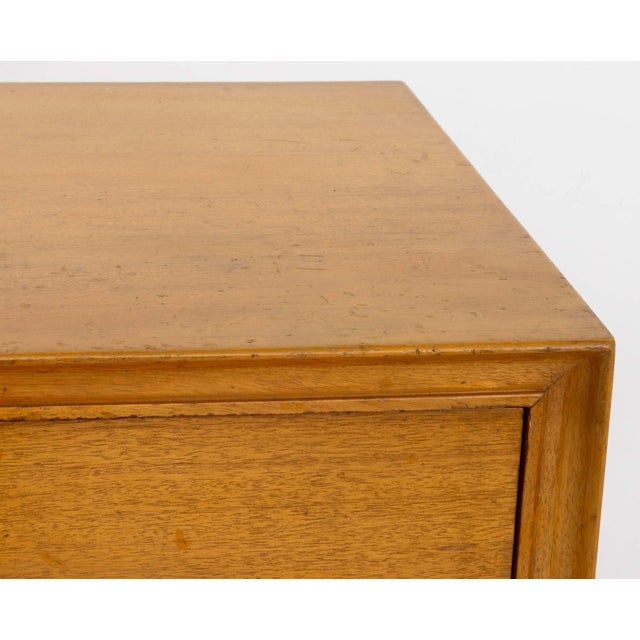 Mid 20th Century James Mont Style Blonde Mahogany Chest of Drawers For Sale - Image 5 of 9