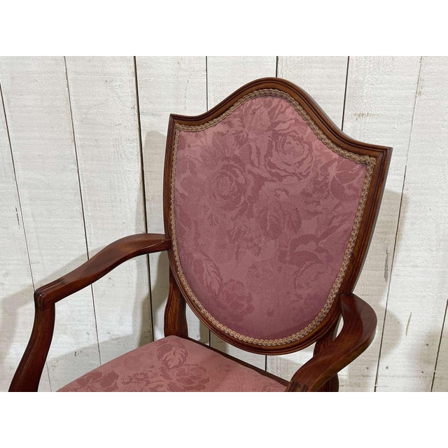 English Mahogany Armchair, 1970s For Sale - Image 16 of 18