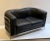 Paolo Lomazzi Paolo Lomazzi Italian Modern Sofa of Chrome and Black Leather For Sale - Image 4 of 13