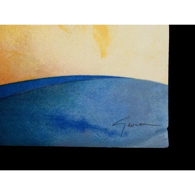 Contemporary Claude Gaveau, Bouquet in Blue Vase, 2004, Lithograph For Sale - Image 3 of 4