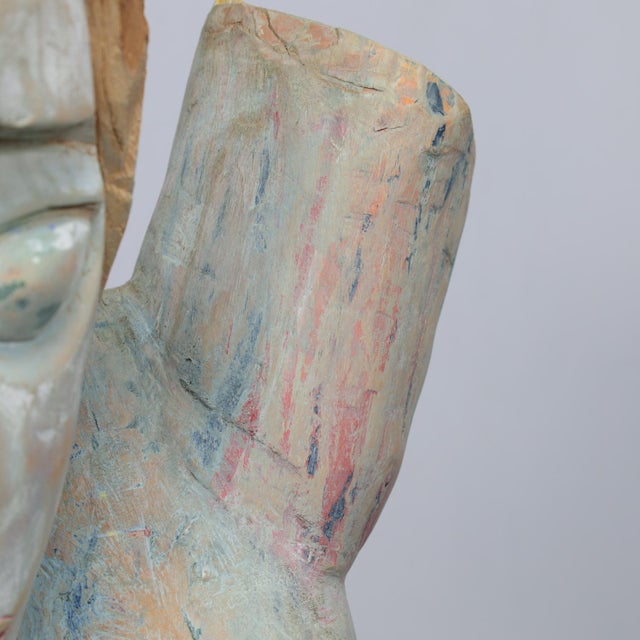 Tom De Munk-Kerkmeer, Carved Sculpture, 1990s, Wood For Sale - Image 8 of 10