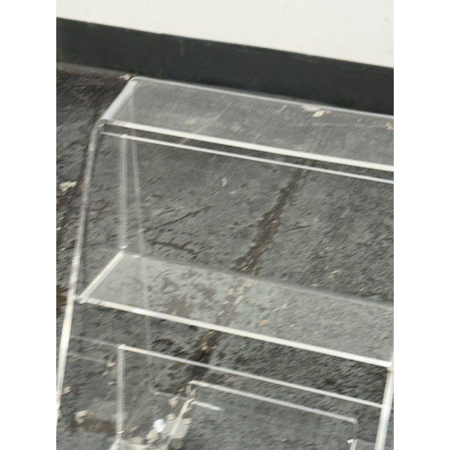 Modern Crate & Kids Acrylic Rolling Book Cart For Sale - Image 3 of 12