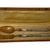 French Antique French Bazin & Cie Paris .950 Silver Salad Serving Spoon & Fork Set - 3 pcs For Sale - Image 3 of 7