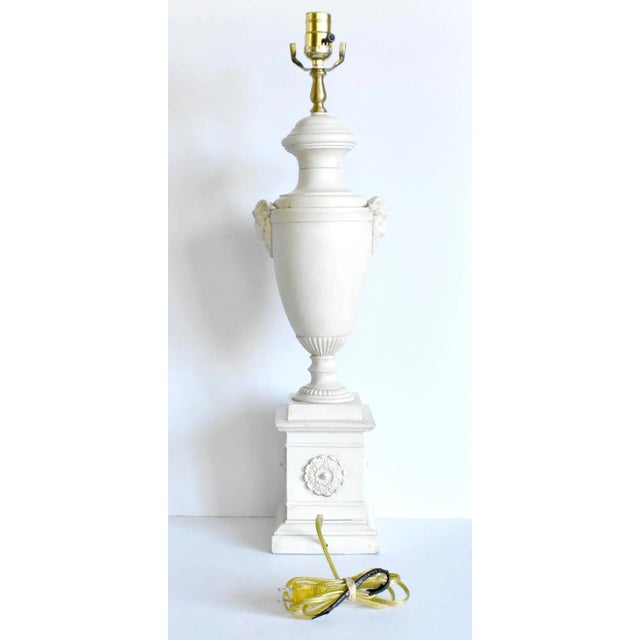 Mid 20th Century Vintage Mid-Century Ram's Head Neoclassical Table Lamp For Sale - Image 5 of 13