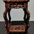 Chinese Vintage Chinese Rosewood Display Stand, Carved Openwork Pedestal For Sale - Image 3 of 6
