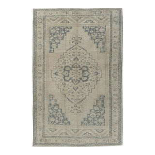 Vintage Turkish Oushak Rug 6ft 2in X 9ft 8in For Sale