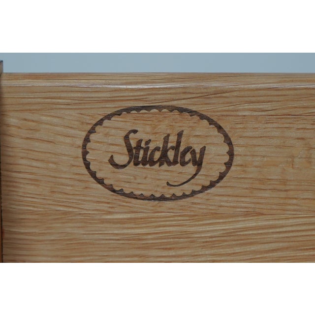 Pair Stickley Marble Top Empire Cherry Nightstands For Sale - Image 17 of 18